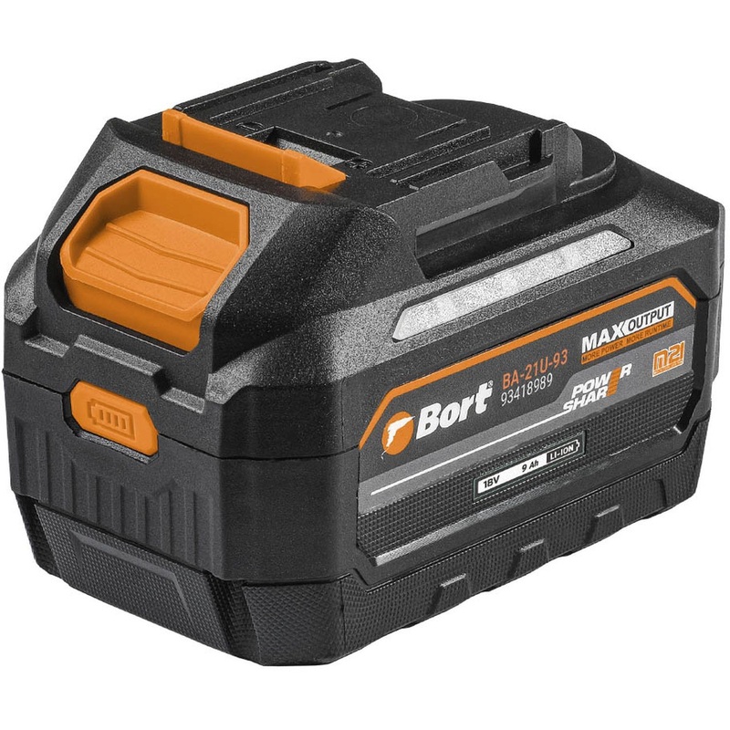 Изображение товара Аккумулятор Bort BA-21U-93 (18 В, 9 Ач, Li-ion, 93418989)