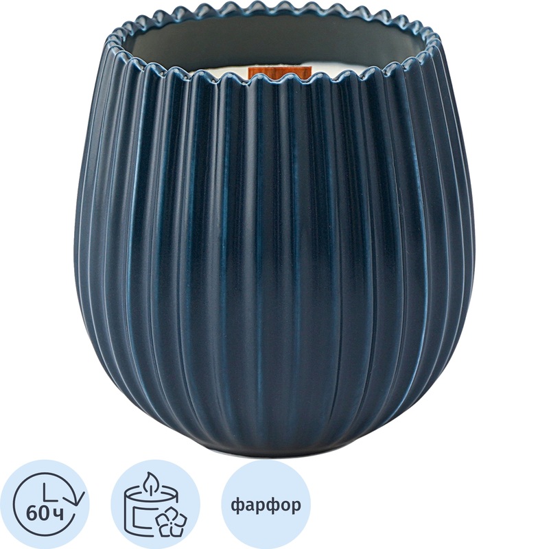 Изображение товара Ароматическая свеча в стакане Tkano Green tea&Pear blossom 8.5x8 см