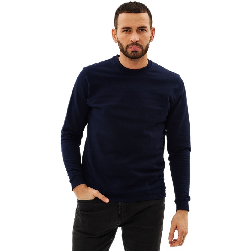 Изображение товара Тёмно-синяя толстовка унисекс XXXL из хлопкового трикотажа с начёсом