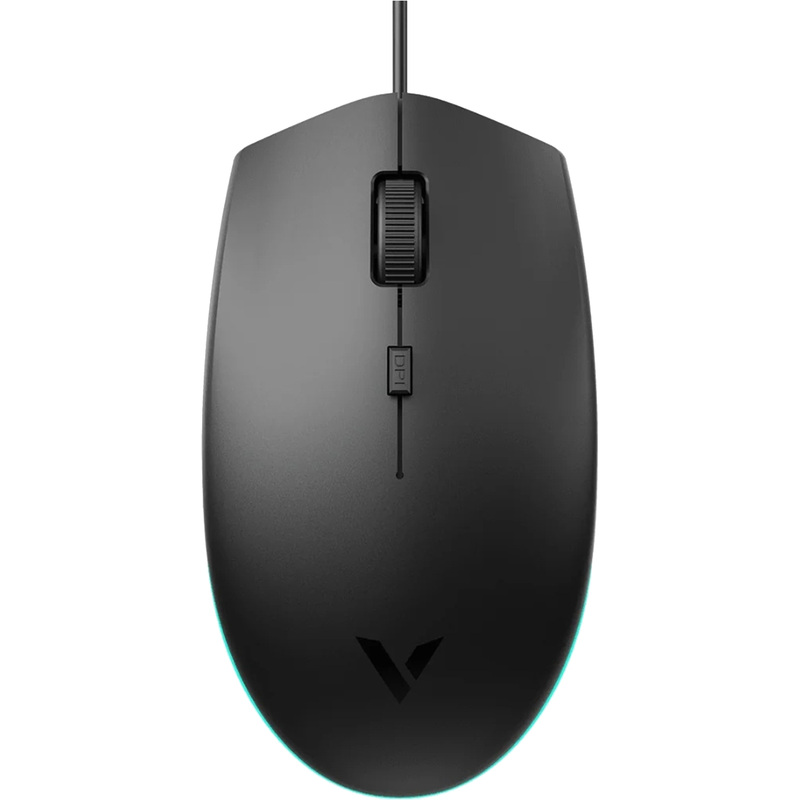 Изображение товара Игровая мышь Rapoo V11S чёрная с подсветкой usb оптическая 1600 dpi