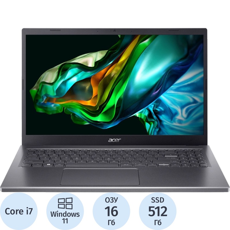 Изображение товара Ноутбук Acer Aspire A514-56M-78BZ 14 Intel Core i7 16ГБ SSD 512ГБ IPS Win11