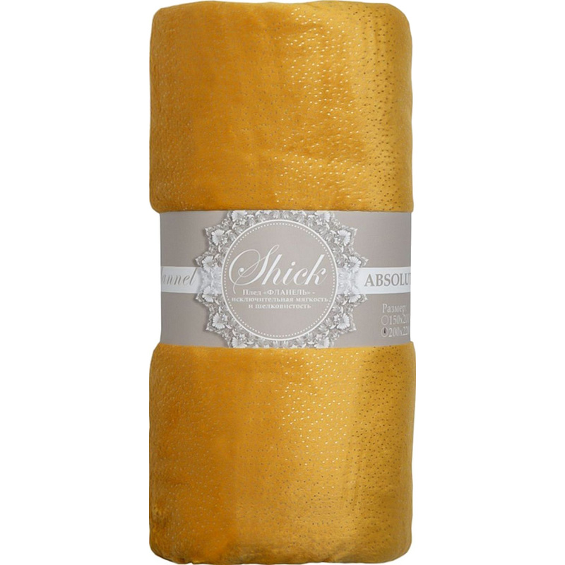 Изображение товара Texrepublic Shick Плед Точки фланель 200x220 см жёлтый