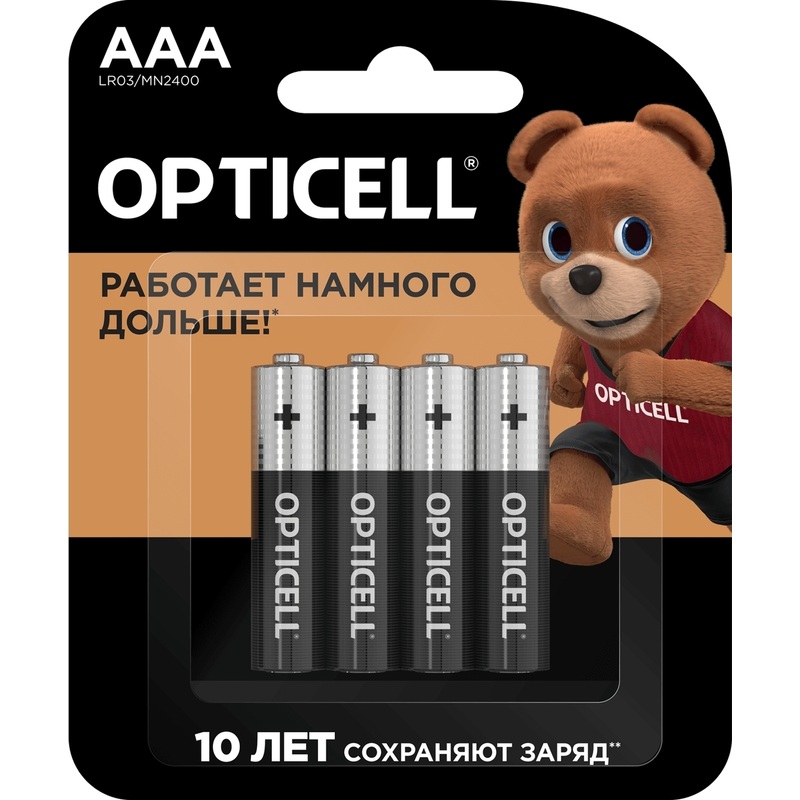 Изображение товара Батарейка AAA мизинчиковая Opticell Basic (4 штуки в упаковке)