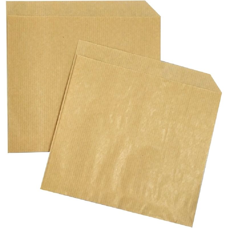 Изображение товара Уценка. Уголок бумажный 150x155 мм 40 г/м2 полосатый крафт 1800 штук в упаковке