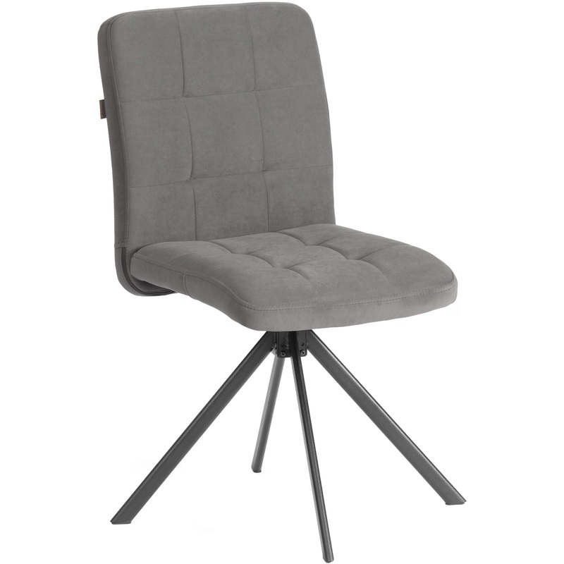 Изображение товара Стул обеденный TetChair Medeo серый (велюр, металл)