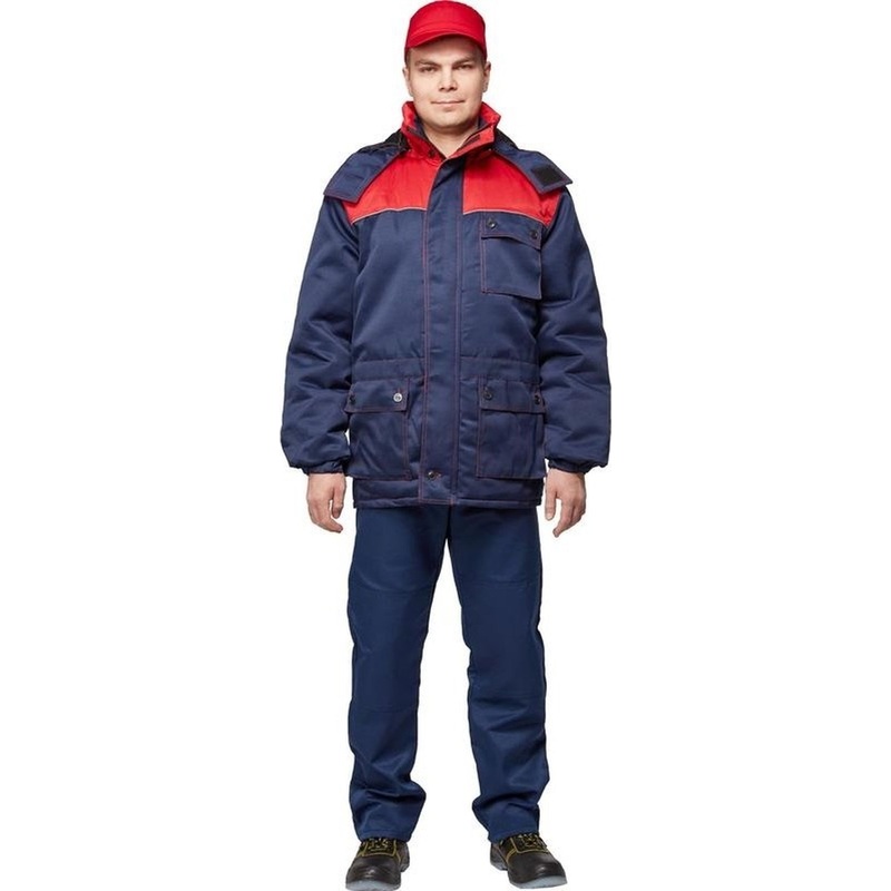 Изображение товара Мужская зимняя рабочая куртка з08-КУ с водоотталкивающим и светоотражающим кантом
