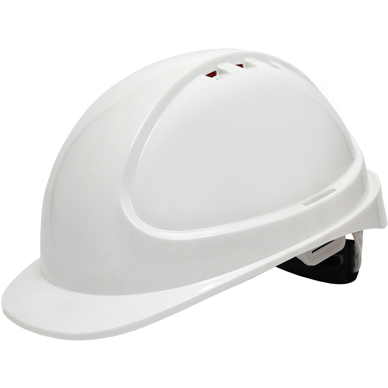 Изображение товара Каска защитная Еланпласт Форвард белая с храповым механизмом