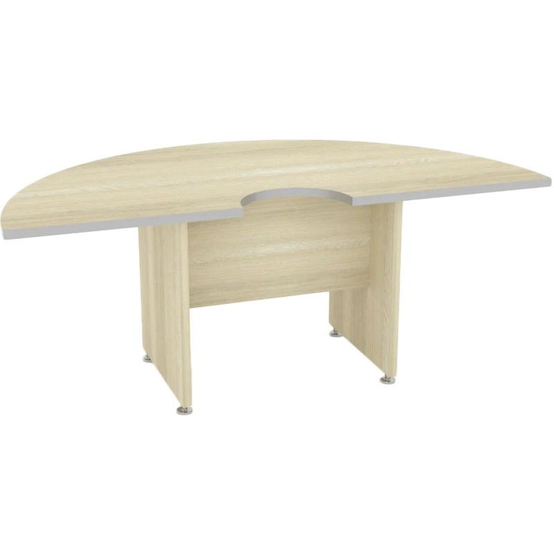 Изображение товара Секция стола для переговоров Комус Мебель Сатурн-Д ясень 2000x1000x764 мм