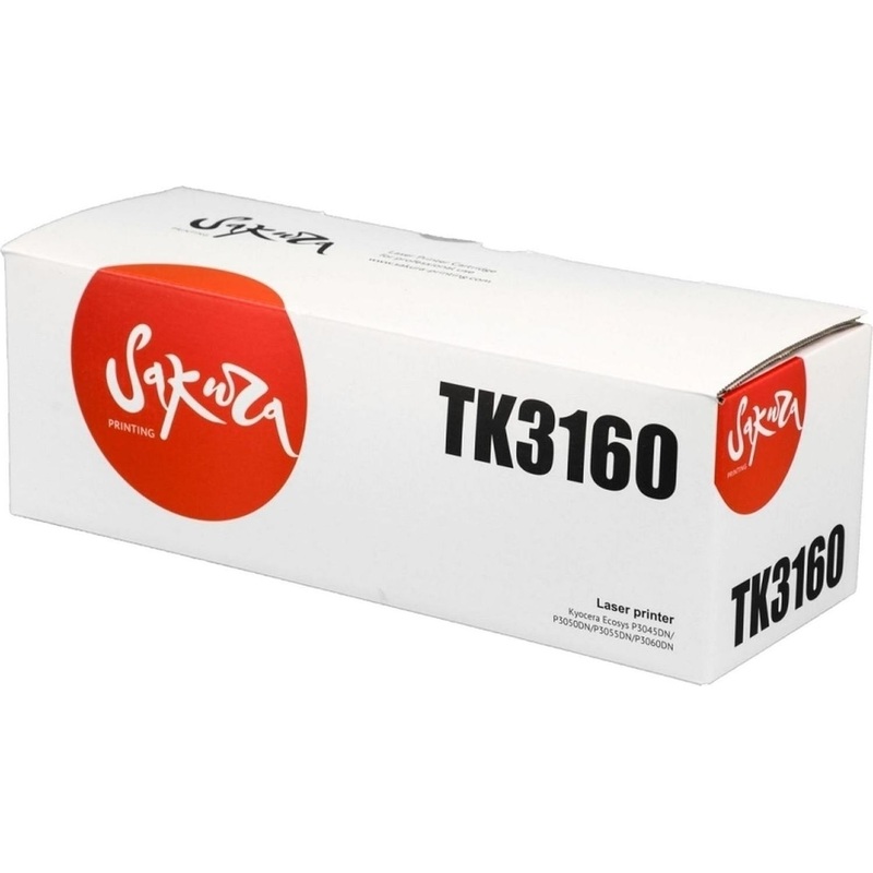 Изображение товара Картридж лазерный Sakura TK-3160 SATK3160/1T02T90NL1 для Kyocera черный совместимый