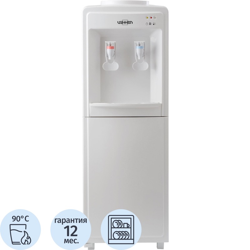 Изображение товара Кулер для воды Vatten V09WF белый нагрев без охлаждения