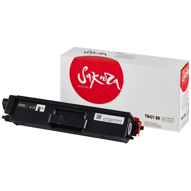 Изображение товара Картридж лазерный Sakura TN-421BK для Brother черный совместимый 3000 страниц