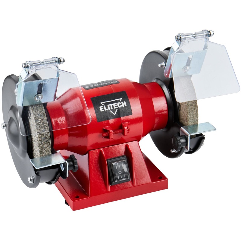 Изображение товара Станок заточной Elitech СТ 125 170Вт диаметр круга 125мм шлифовальный станок