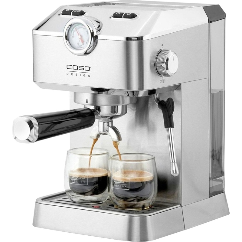 Изображение товара Кофеварка рожковая Caso Espresso Gourmet - серебристая 1.5 л