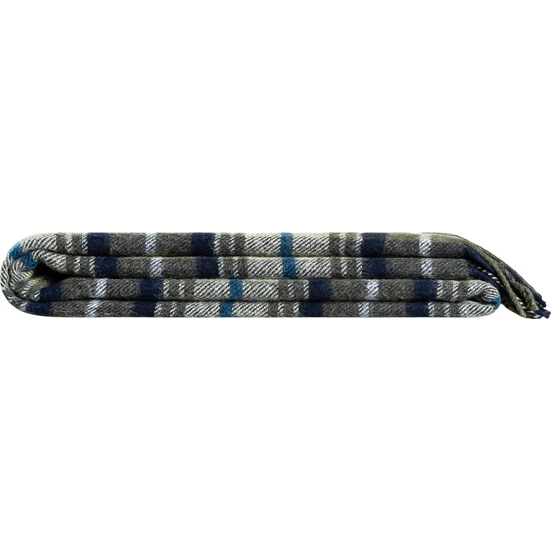 Изображение товара Плед Estia Прато шерсть 150x200 см жёлтый зелёный теплый и уютный