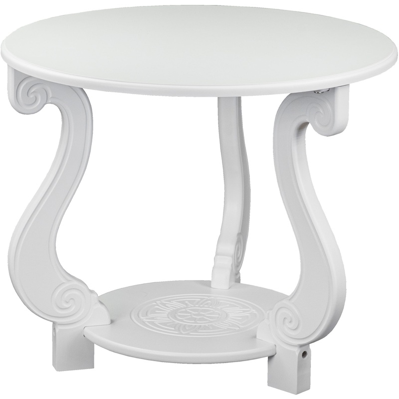 Изображение товара Журнальный столик Грация М Лайт белый 580х580х490 мм