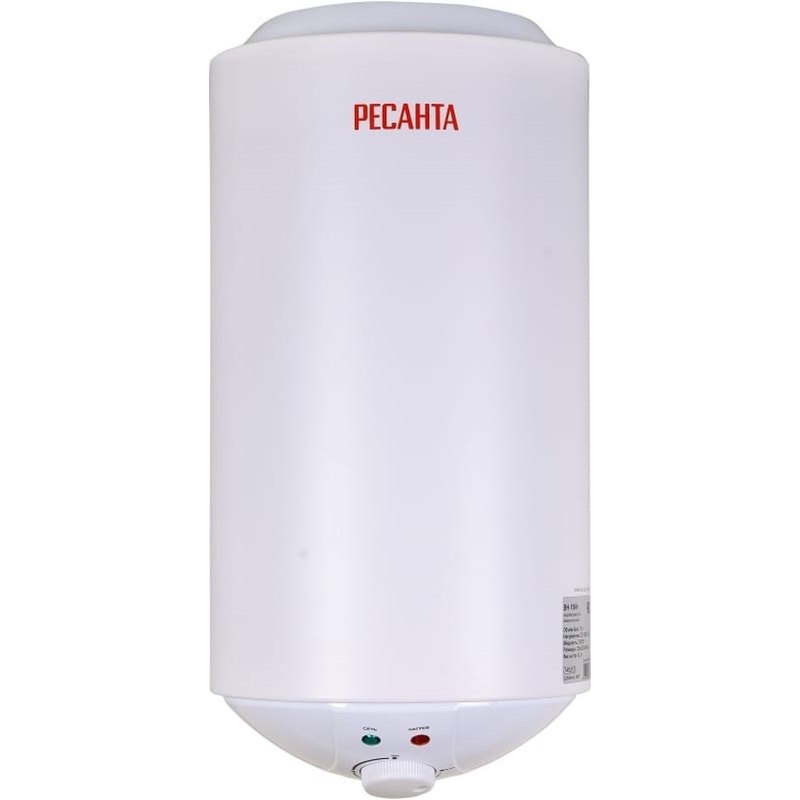 Изображение товара Водонагреватель накопительный электрический Ресанта ВН-15КН 15 л Механическое управление