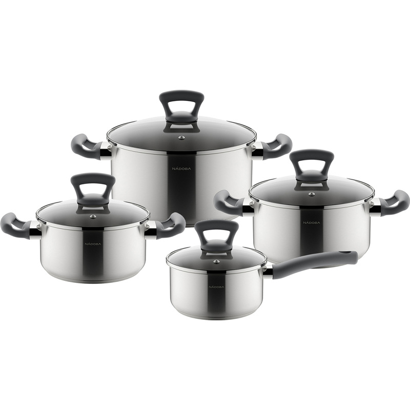 Изображение товара Набор посуды для приготовления Nadoba Vikki 796119 нержавеющая сталь 8 предметов