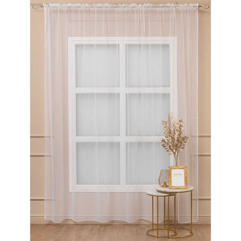 Изображение товара Тюль Amore Mio 300х270 см белый классический сетчатый в один тон