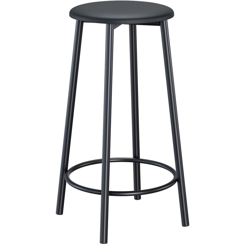 Изображение товара Стул барный Конус черный кожзаменитель для кухни и кафе