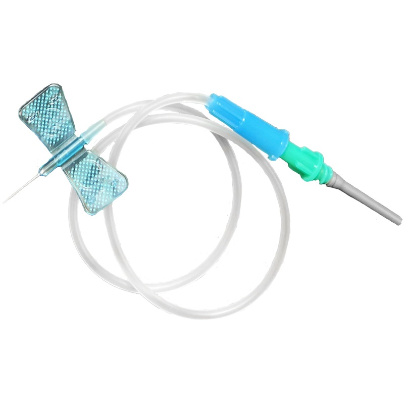 Изображение товара Игла-бабочка Paramed G23 синяя 0.6x20мм с луер-адаптером 100 штук