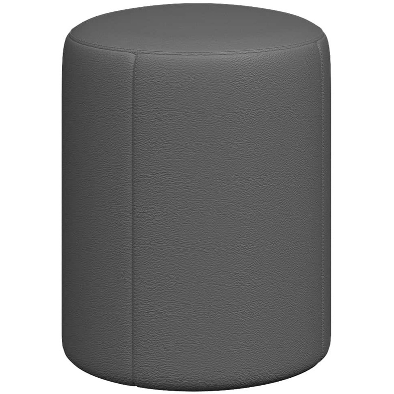 Изображение товара Модуль диван прямой Молекула Mol-p серый из искусственной кожи