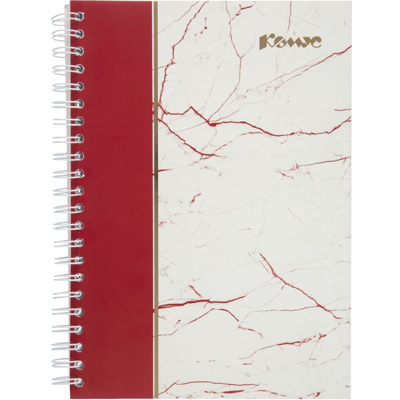 Изображение товара Бизнес-тетрадь Комус А4 120 листов красная в клетку на спирали