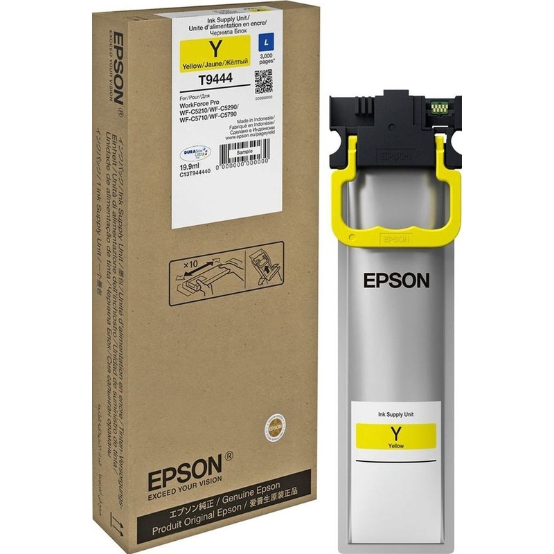 Изображение товара Оригинальный желтый картридж Epson T9444 для высокого качества печати