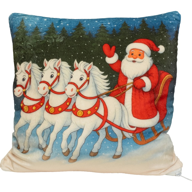 Изображение товара Новогодний сладкий подарок РОКО Подушка-тройка 1000г с конфетами и карамелью