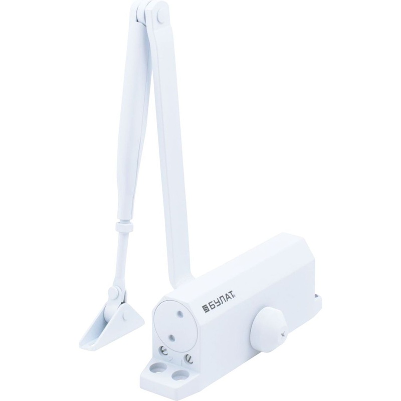 Изображение товара Дверной доводчик Булат ARCTIC ДД 502/4 A-W до 120 кг белый