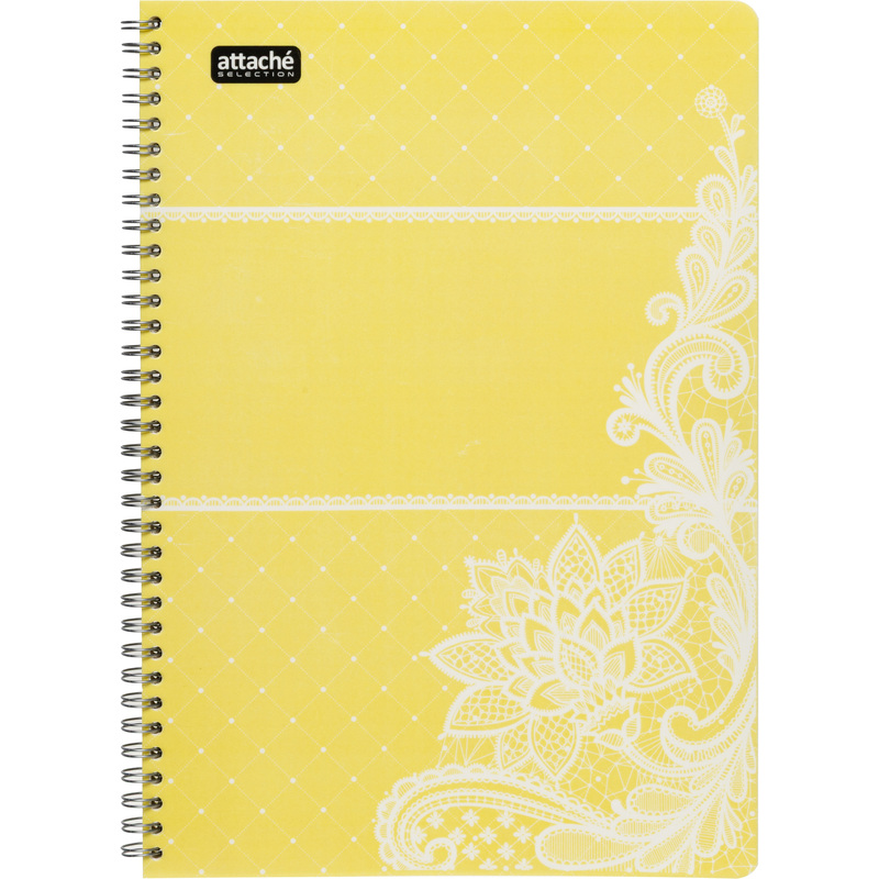 Изображение товара Бизнес-тетрадь Attache Амели А4 желтая в клетку 80 листов