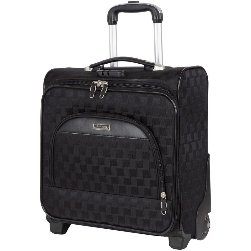 Изображение товара Дорожная сумка Polar из полиэстера черная с колесиками и кодовым замком