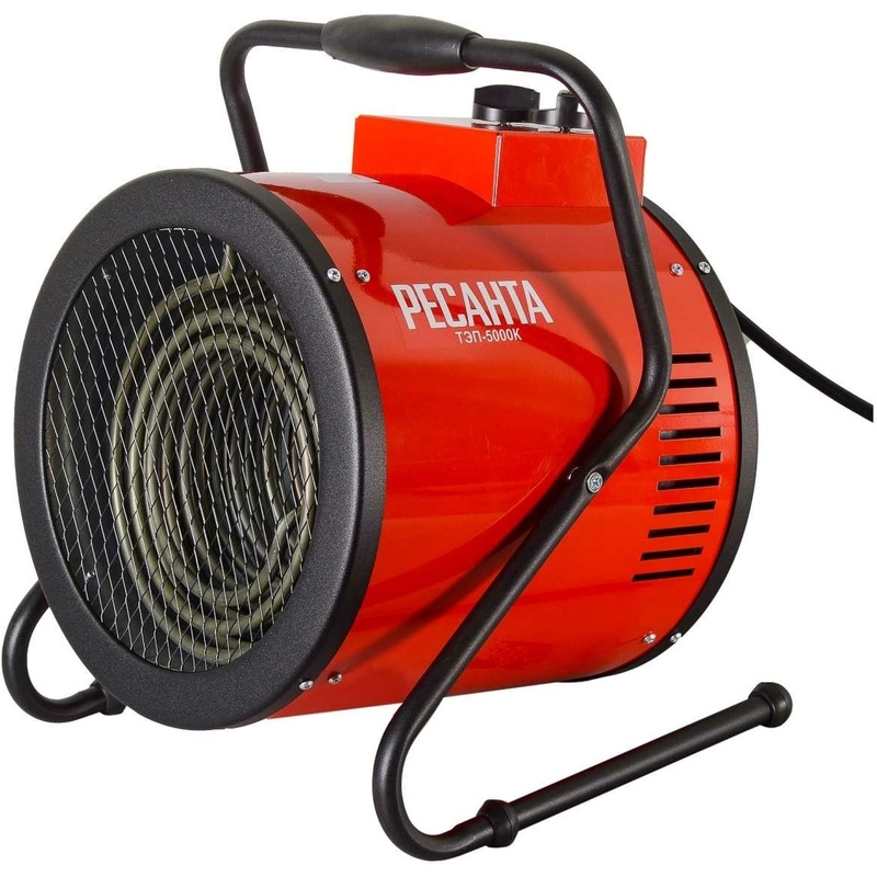 Изображение товара Пушка тепловая Ресанта ТЭП-5000К мощностью 5 кВт для обогрева помещений до 35 кв.м