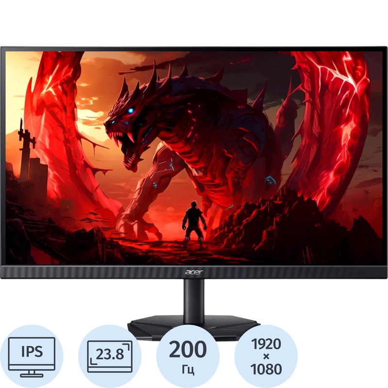 Изображение товара Игровой монитор 23.8 Acer Nitro KG241YX1bmiipx 200 Гц IPS HDR FreeSync