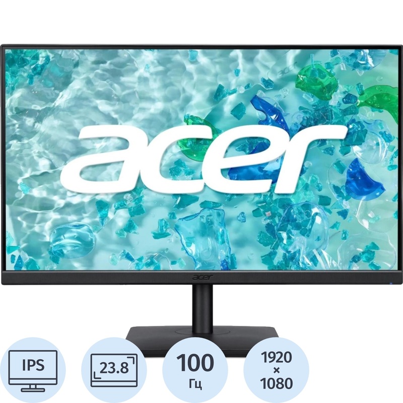 Изображение товара Монитор Acer Vero V247YEbip 23.8 IPS Full HD HDMI DisplayPort VGA черный
