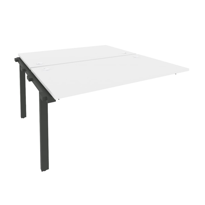 Изображение товара Элемент рабочей станции O.M-2.NRS-3.8 белый бриллиант/антрацит, сборная мебель