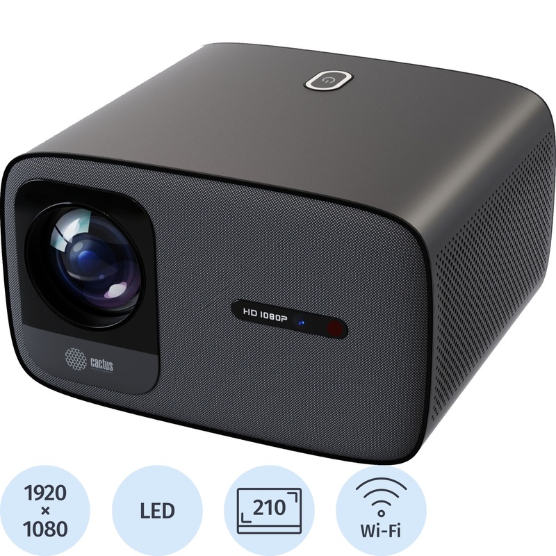 Изображение товара Проектор Cactus CS-PRC.05B Full HD Wi-Fi Bluetooth Android TV