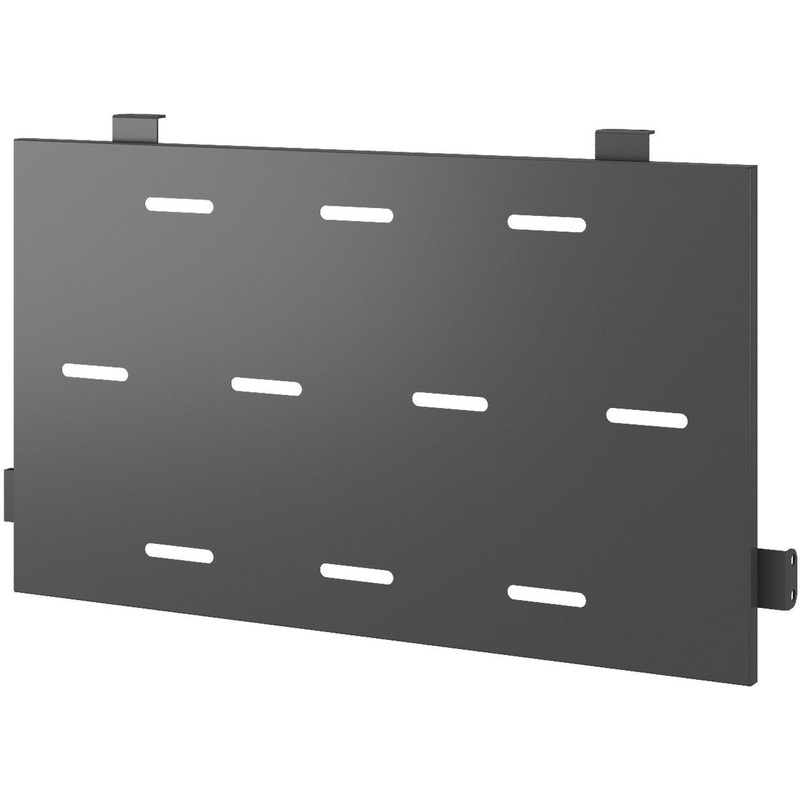 Изображение товара Экран к столу Kobor EN3-120 black с креплением боковой (чёрный муар, 1100х20х350 мм)