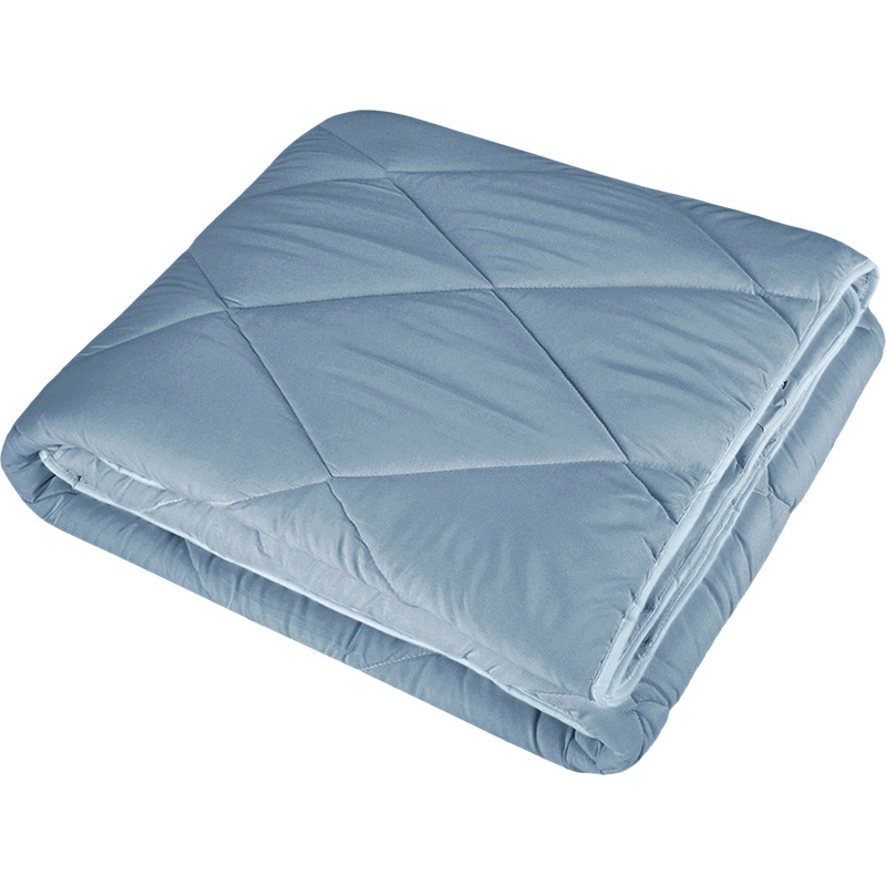 Изображение товара Одеяло 2-спальное Guten Morgen 172x205 см стёганое без канта синее летнее гипоаллергенное
