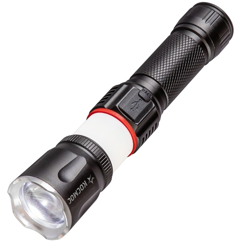 Изображение товара Ручной светодиодный фонарь Космос аккумуляторный с магнитом и зумом 300лм