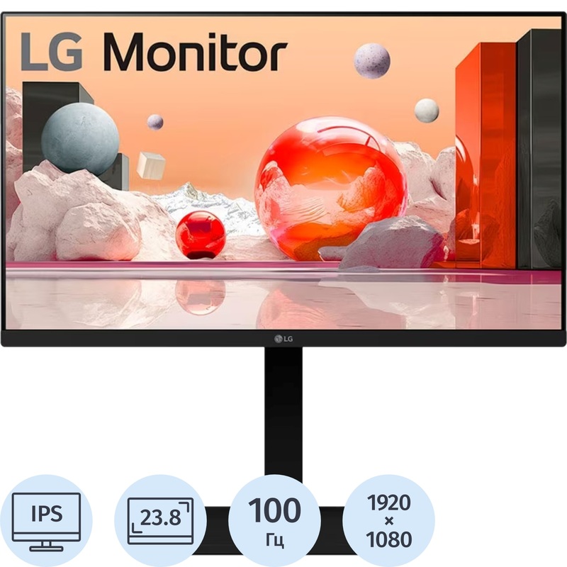 Изображение товара Монитор 23.8" LG 24BA450-B чёрный Изображение товара Монитор 23.8" LG 24BA450-B чёрный