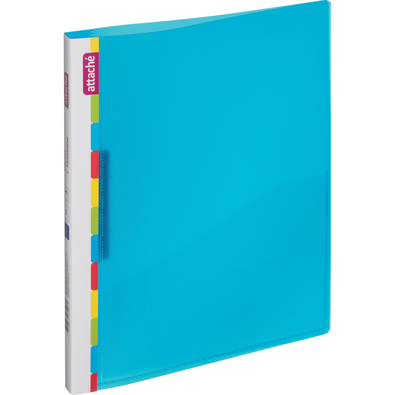 Изображение товара Папка с зажимом Attache Diagonal А4 0.6 мм синяя (до 150 листов)