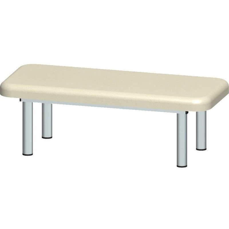 Изображение товара Скамья для одевания к 3 секционному шкафу М-233-7 бежевый серый 672х277х240 мм