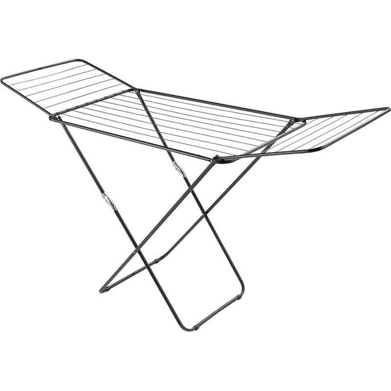 Изображение товара Сушилка для белья напольная складная Metaltex Vulcano (180x55x100 см) чёрная