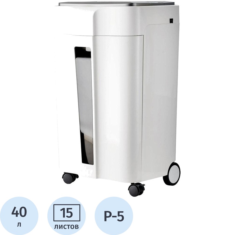 Изображение товара Шредер Office Kit S240 5 уровень секретности 40 л корзина уничтожитель документов