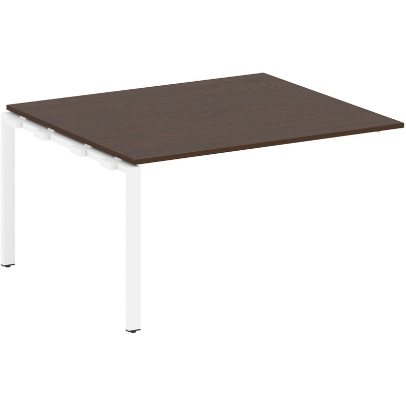 Изображение товара Элемент для стола переговоров Metal System Style 1400x1235x750 мм венге цаво/белый