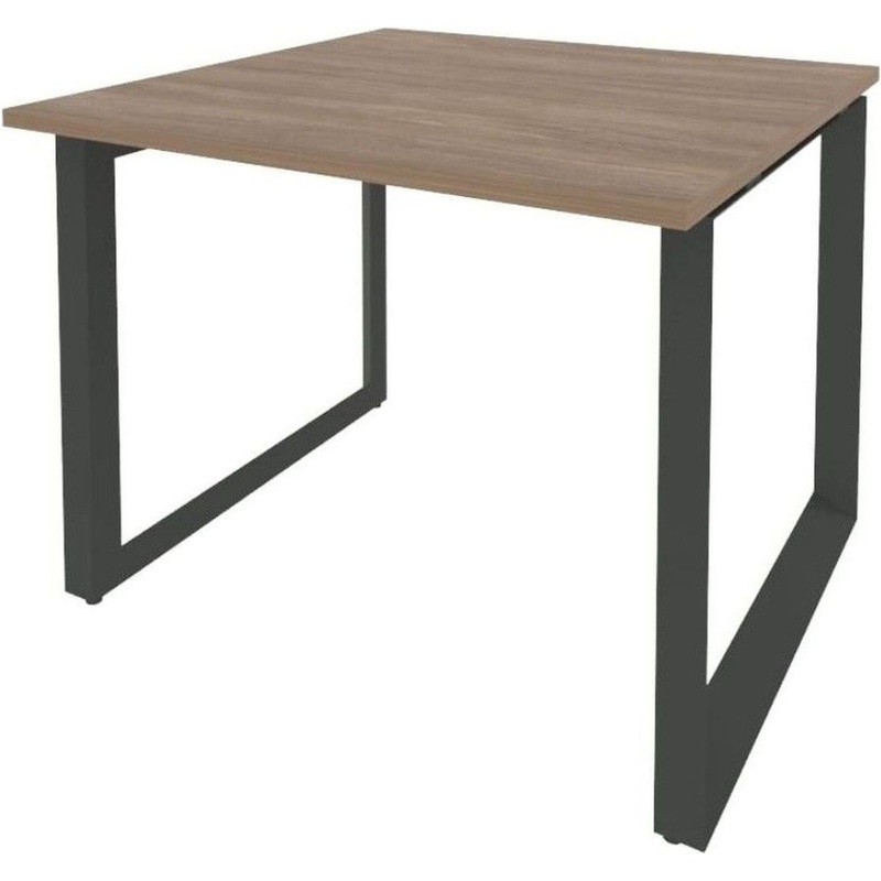 Изображение товара Стол для переговоров Onix-O O.MO-PRG-1.1, дуб аризона/антрацит, 980х980 мм, сборный