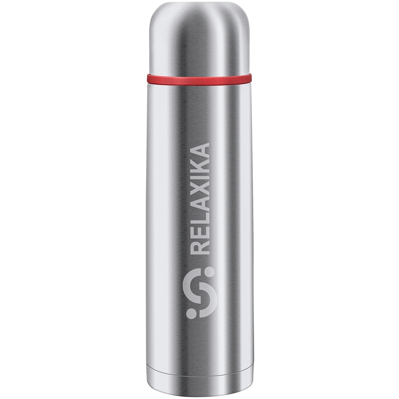 Изображение товара Термос Relaxika 101 1 л серый для горячих и холодных напитков