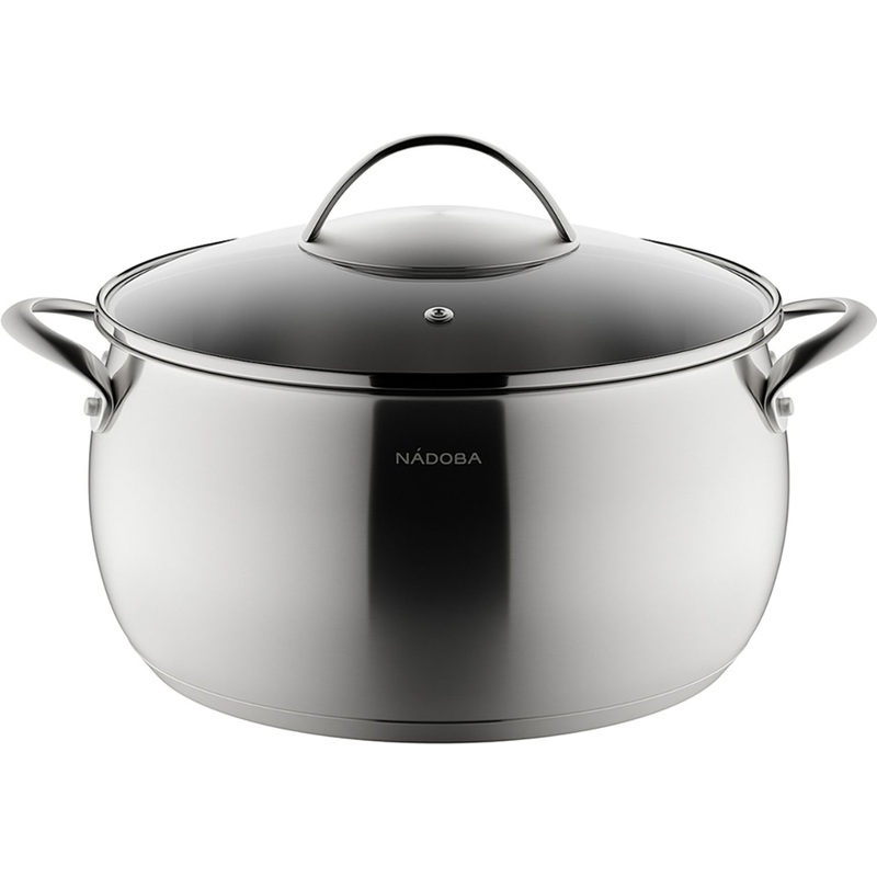 Изображение товара Кастрюля Nadoba Linda 5л нержавеющая сталь с крышкой для индукционных и других плит