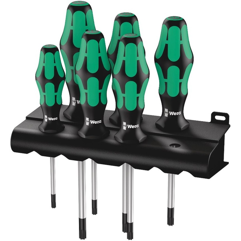 Изображение товара Набор отвёрток Wera Kraftform Plus 367/6 TORX (6 штук, WE-028062)