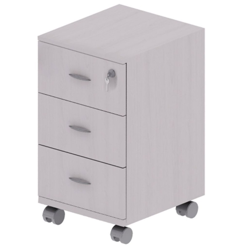 Изображение товара Тумба подкатная Форум/Статус с центральным замком дуб молочный 400х450х710 мм